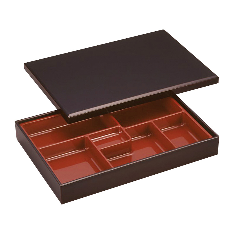 尺2寸DX長手幕の内[タメ塗]（仕切：朱塗）