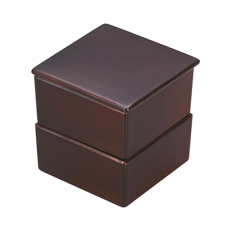 DX角珍味入れ2段[タメ塗内朱]