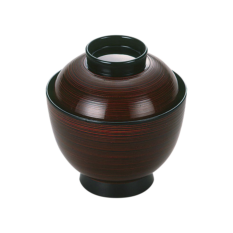 仙才丸小吸物椀[タメハケ目塗]