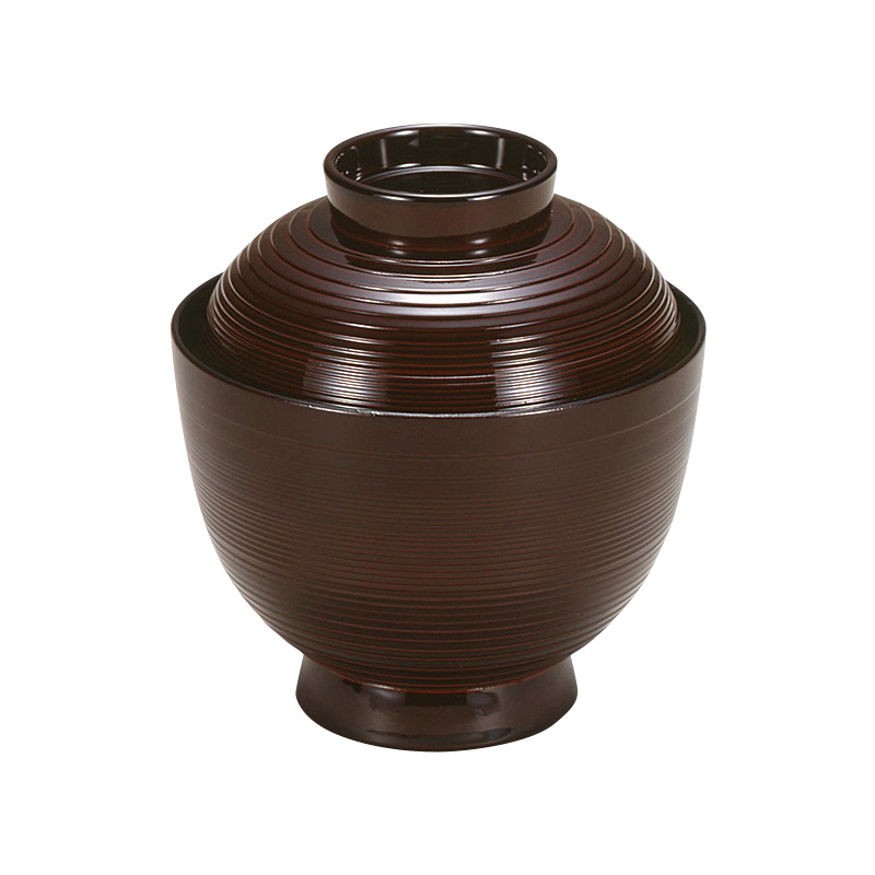 錦小吸物椀[タメ塗内黒]