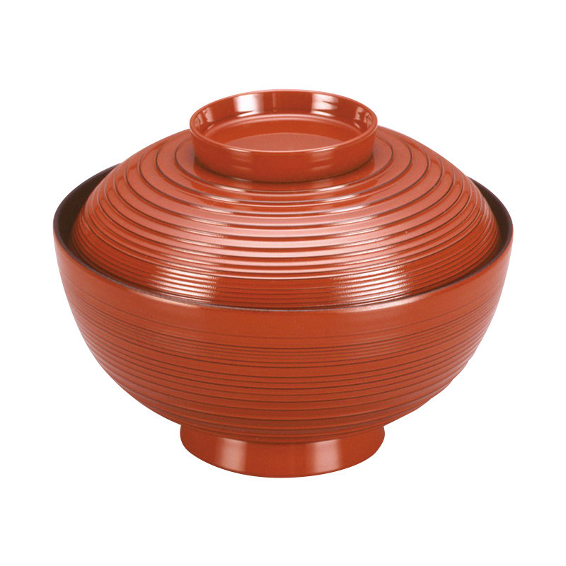 錦吸物椀[根来塗]