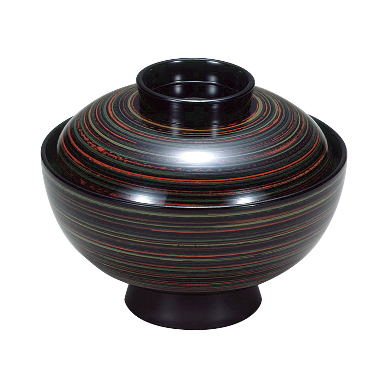 新仙才丸小吸物椀[黒塗ツムギ]