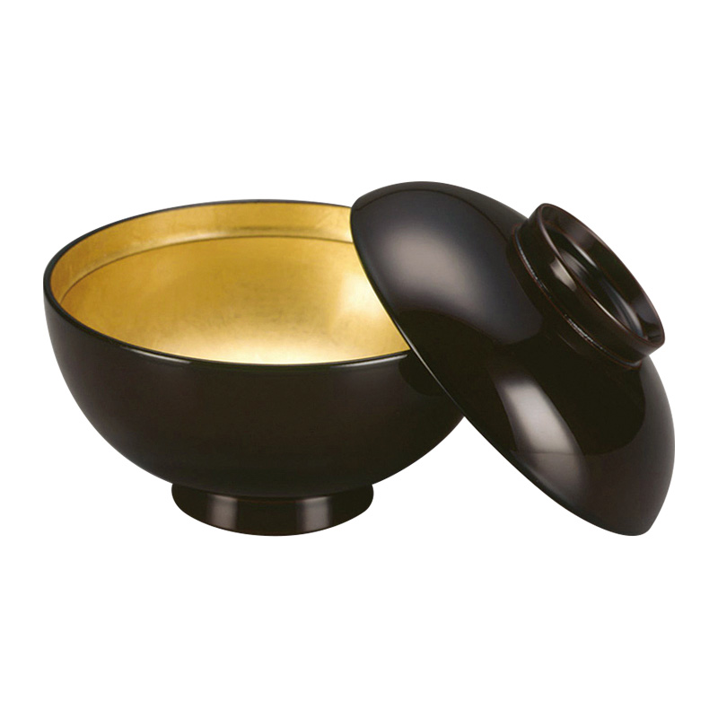 新仙才型吸物椀[タメ内金塗]