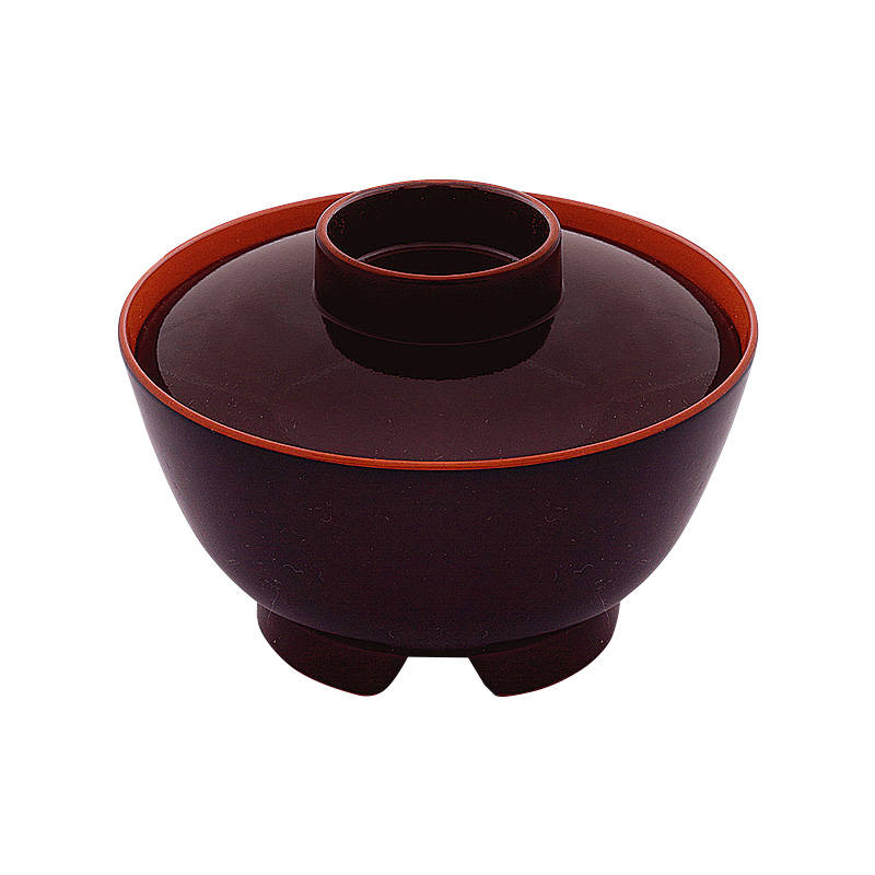 吸物椀（小）[タメ塗内朱]