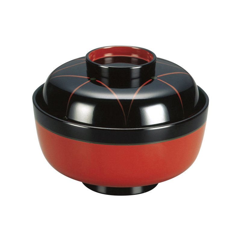 袋型煮物椀[室町塗]