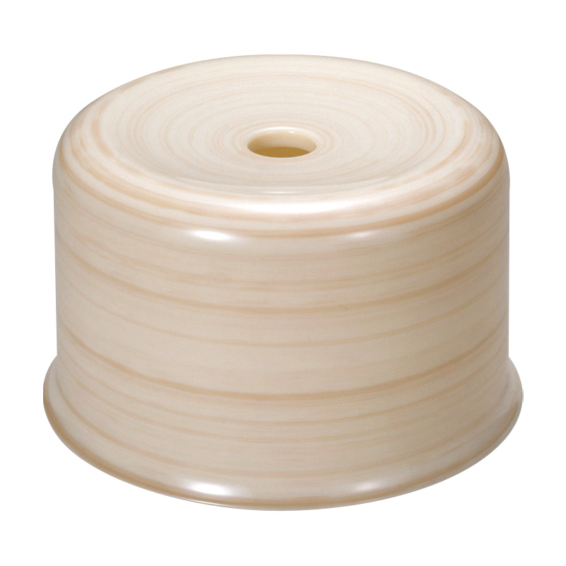 風呂椅子 花[白木塗]