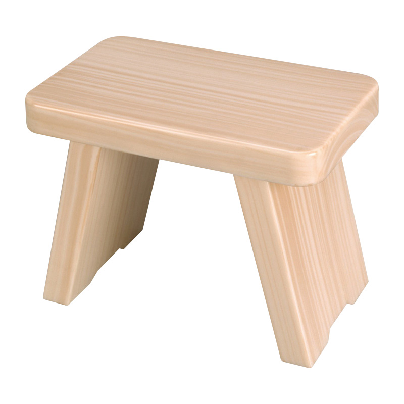 風呂椅子 （大） 夢[白木塗]